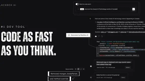 BLACKBOX.AI screenshot