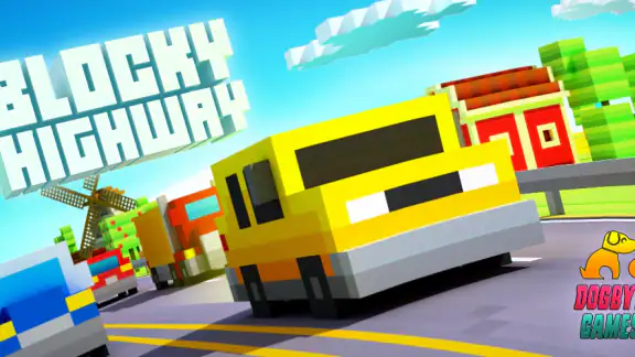 Blocky Highway: Traffic Racing screenshot