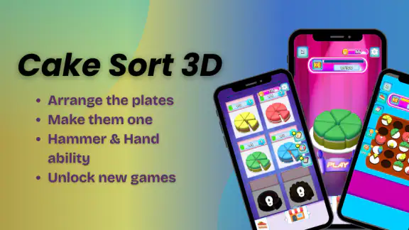 Cake sort : 3d match puzzle screenshot
