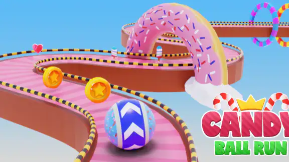 Candy Ball Run - Rolling Games screenshot