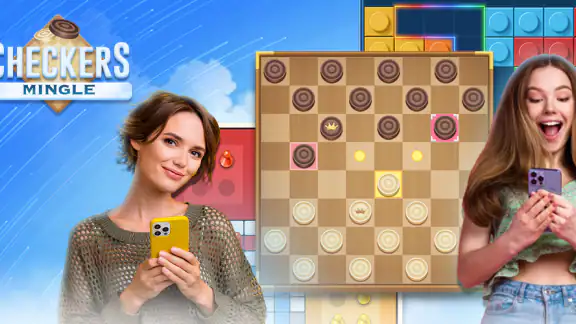 Checker Mingle: Online Board screenshot