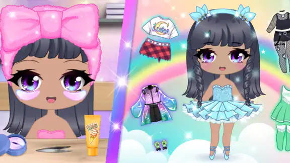 Chibi Dress Up Beauty Salon screenshot