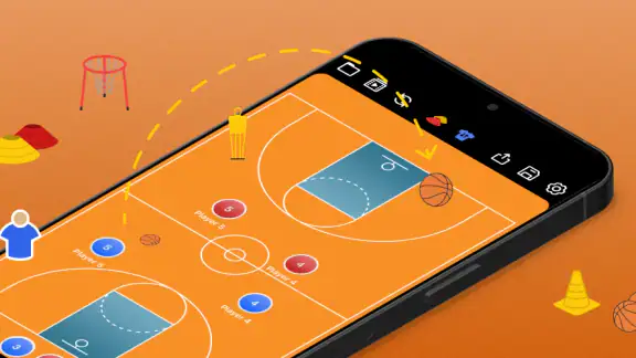 Coach Tactic Board: Basketball screenshot