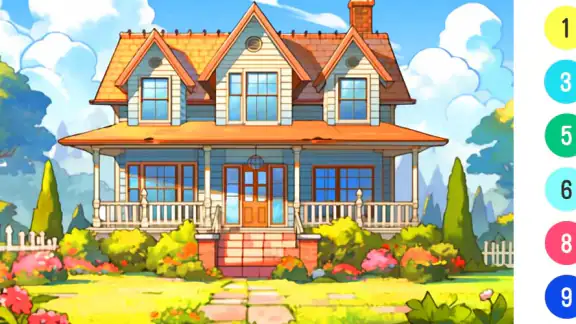 Coloring Book-lake colouring screenshot