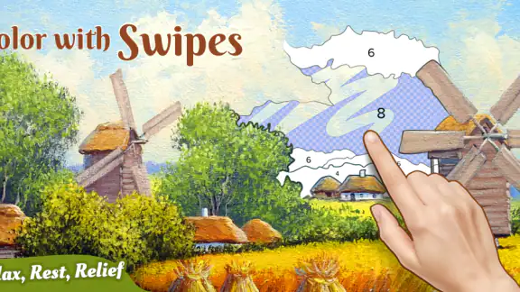 Colorswipes® - Color by Number screenshot