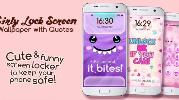 Cute Lock Screen & Wallpapers screenshot