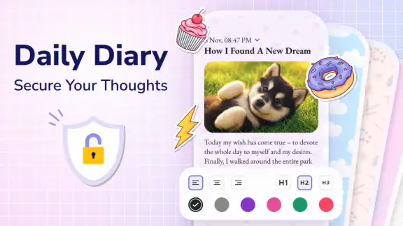 Daily Diary: Journal with Lock screenshot