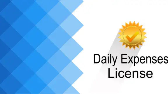 Daily Expenses License screenshot