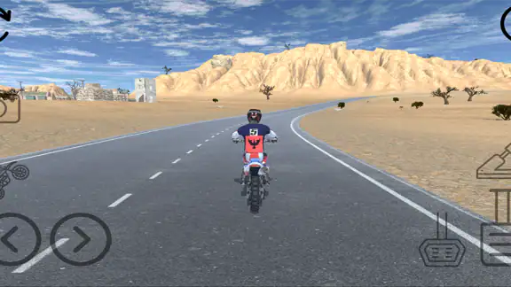 Desert Motocross Bike Stunts screenshot