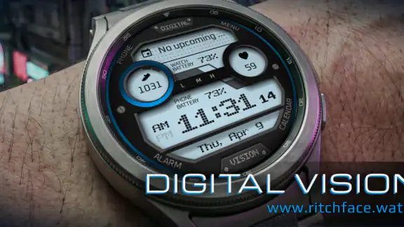 Digital Vision Watch Face screenshot