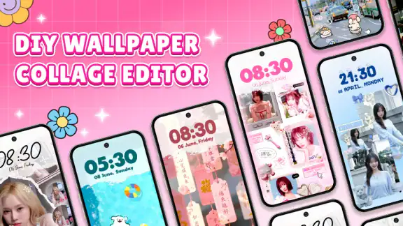 DIY Wallpaper Collage Editor screenshot