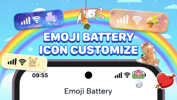 Emoji Battery Icon Customize screenshot