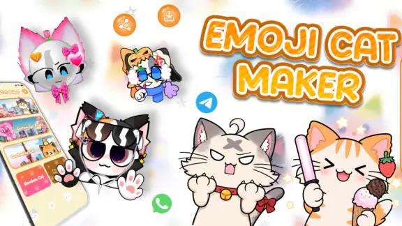 Emoji Cat Maker: Cat Stickers screenshot