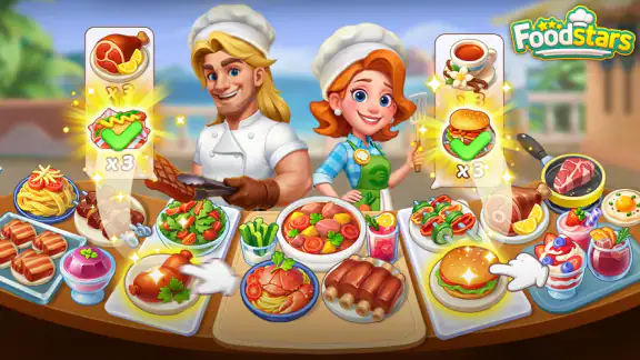Foodstars: Merge & Cook screenshot