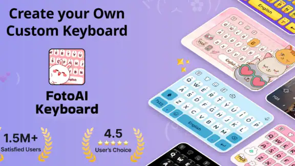 FotoAI Keyboard: Tema, Fonts screenshot