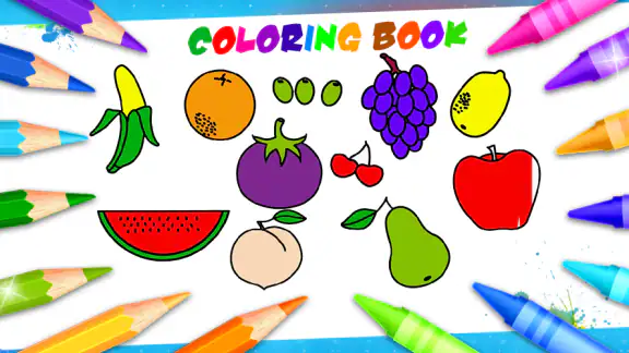 Fruits Coloring Book & Drawing screenshot