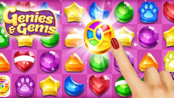 Genies & Gems - Match 3 Game screenshot