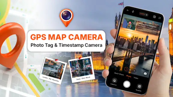 GPS Camera: Map & Timestamp screenshot