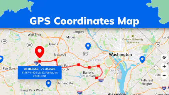 GPS Coordinates Locator Map screenshot