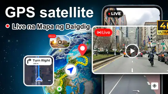 GPS satellite live lupa mapa screenshot