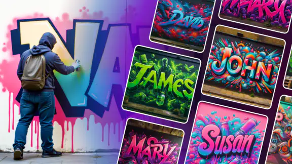 Graffiti Name Logo Maker screenshot