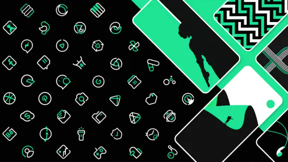 GreenLine Icon Pack : LineX screenshot