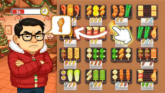 Grill Sort - Food Sort Games screenshot