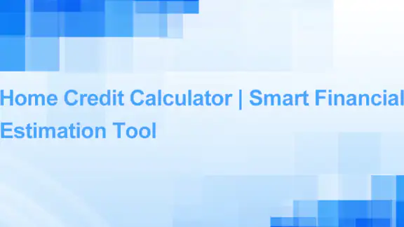 Home Credit Calculator screenshot