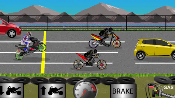 Indonesia Drag Bike Racing screenshot