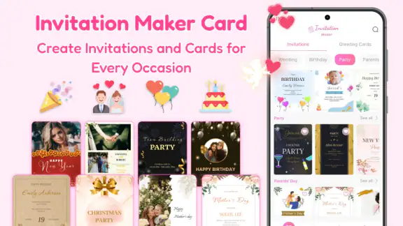 Invitation Card Maker & RSVP screenshot