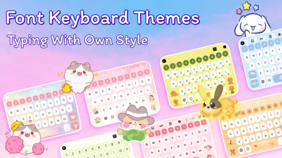 Keyboard Fonts: Tema at Emoji screenshot