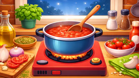 Kitchen Set Cooking Restaurant screenshot