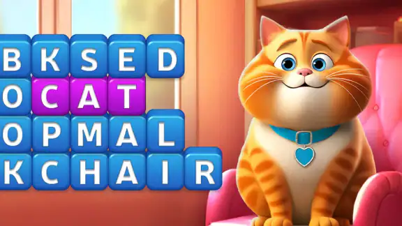 Kitty Scramble: Word Game screenshot