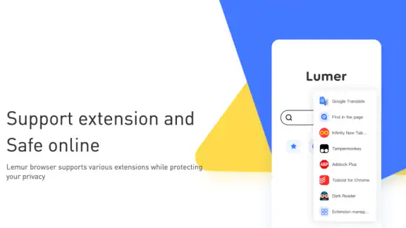 Lemur Browser - Extensions screenshot