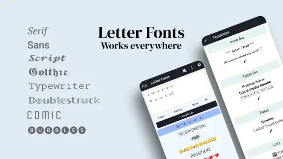 Letter Fonts - Stylish Text screenshot