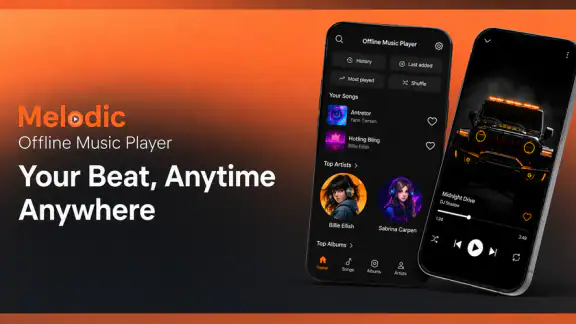Melodic: Offline Music Player screenshot