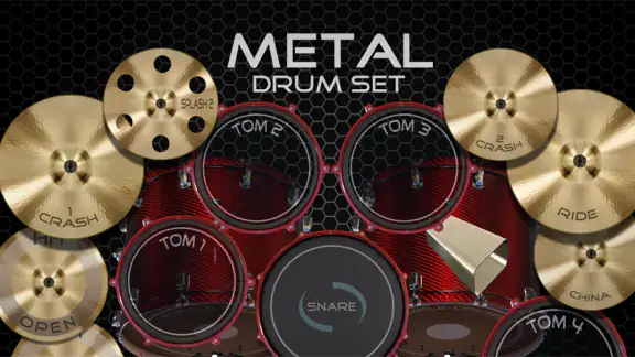 Metal Real Drum Set screenshot