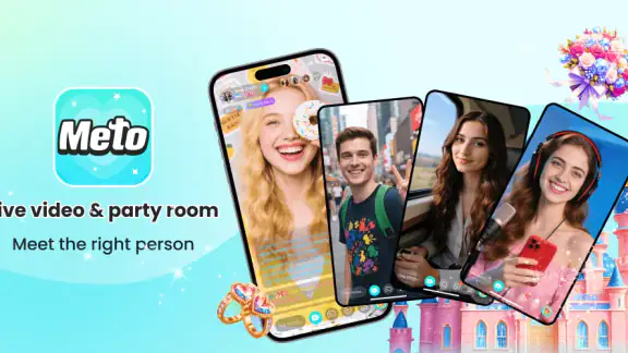 Meto - Live Video Chat & Game screenshot