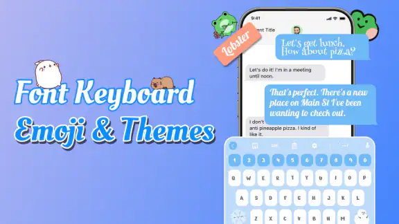 Mga Emoji Font DIY Keyboard screenshot
