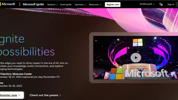 Microsoft Ignite screenshot