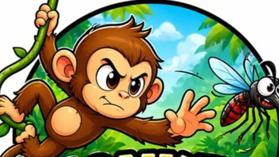 Monkey Save Mosquito Attack screenshot