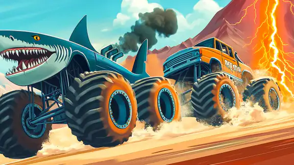 Monster Truck Rush Racing Game screenshot