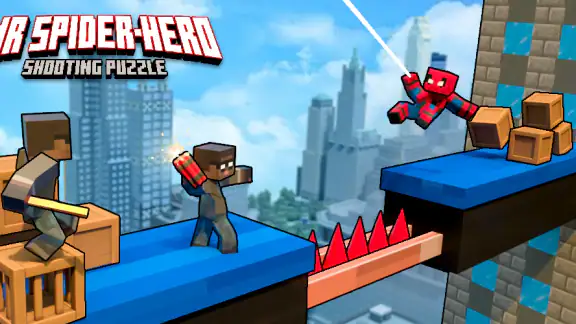 Mr Spider Hero Shooting Puzzle screenshot