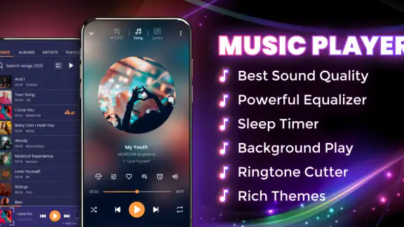 Music player screenshot