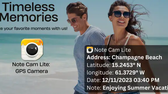 Note Cam Lite: GPS Camera screenshot