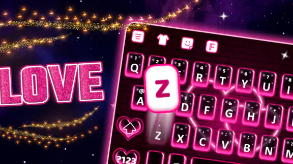 Pag-ibig Keyboard Tema & Fonts screenshot