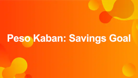 Peso Kaban: Savings Goal screenshot