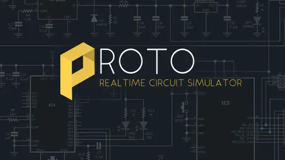 PROTO - circuit simulator screenshot