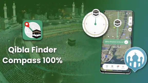 Qibla Finder Compass 100% screenshot