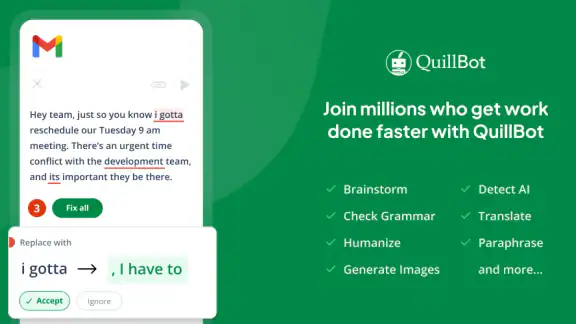 QuillBot: AI Writing Assistant screenshot
